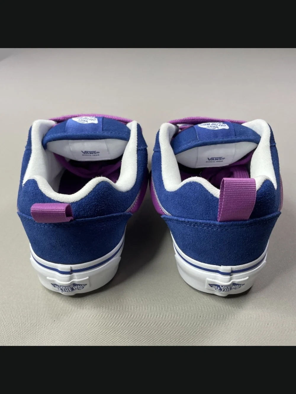 NEW Vans Shoes Womens 7.5 blue purple suede leather knu skool skate street
